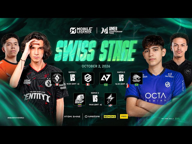 🔴 LIVE | MCT AMER Brazil - South & North | Swiss Stage - Day 10 [EN]