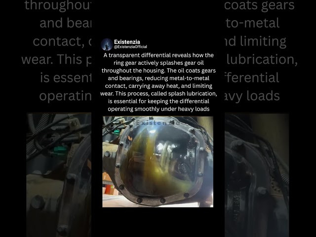 How Differential Gears Stay Lubricated