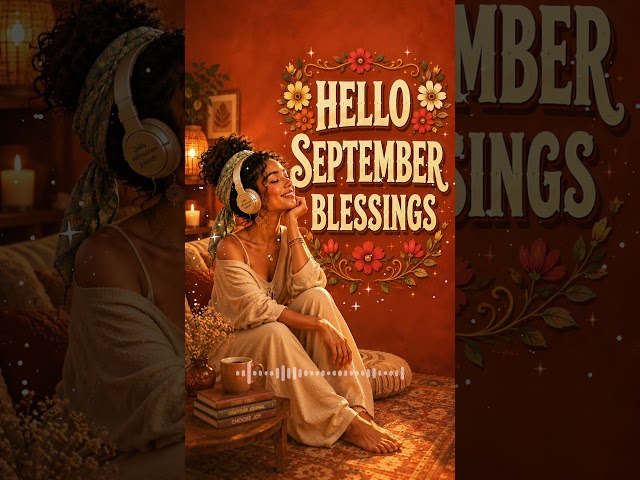September Blessings 🍁 Hello September Affirmations (lyrics on screen) #shorts