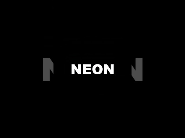 Neon Text with CSS