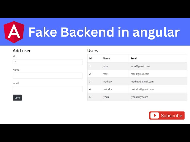 Fake backend in angular with json server | angular 14 for beginners