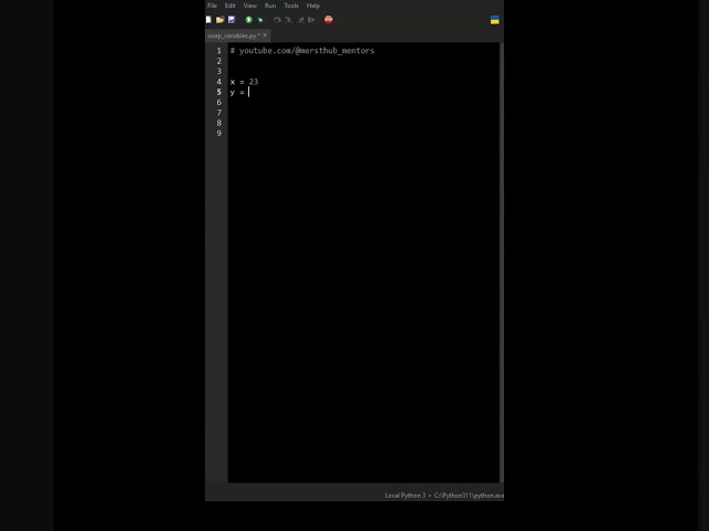 Swap variables in Python with ease.