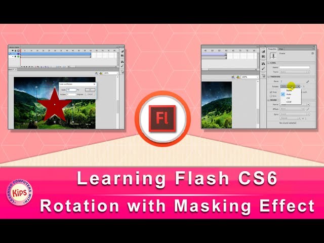Learning Flash CS6: Rotation with Masking Effect