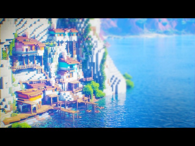 Fall Asleep While I Build A Coastal Town In Minecraft