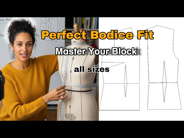 Draft Your Perfect Bodice Pattern! (Basic Block Tutorial)