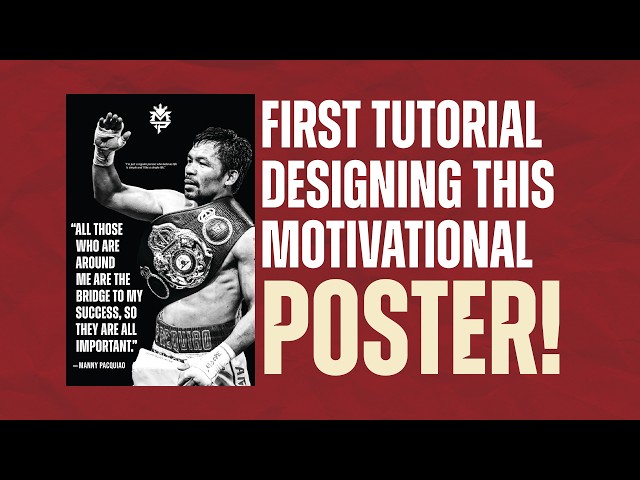 How I Designed This Motivational Poster in Adobe InDesign — EASY*