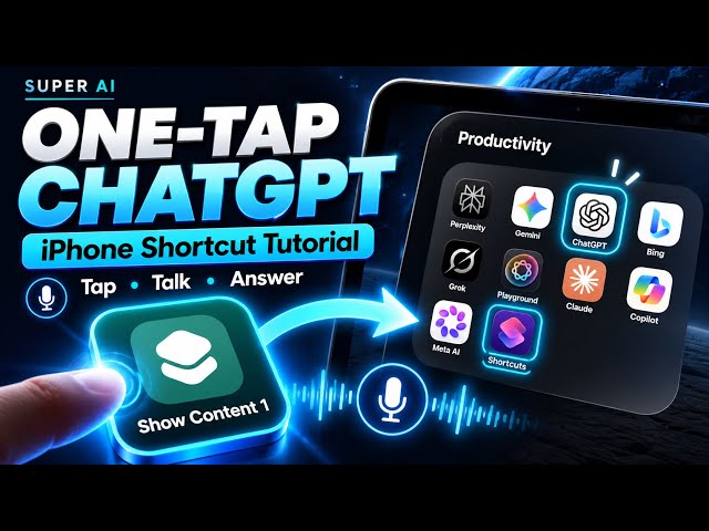 ONE-TAP ChatGPT on iPhone! Build This AI Shortcut in Minutes