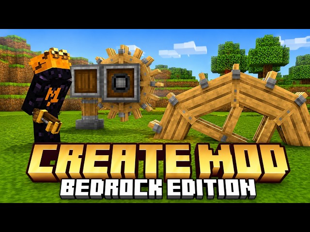 Create Mod is FINALLY on Minecraft Bedrock, and ITS INSANE