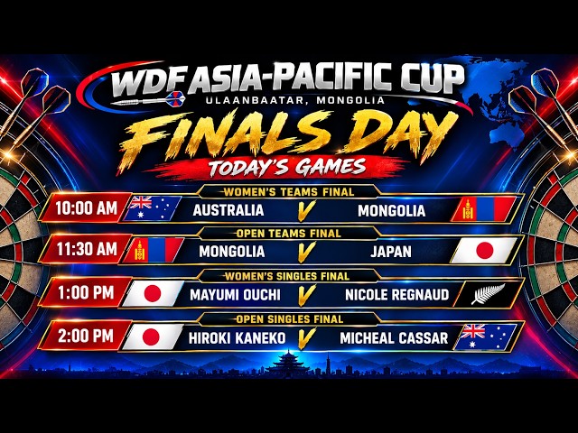 WDF Asia-Pacific Cup 2026 10 OCTOBER | Live Scores Plus Stage Footage
