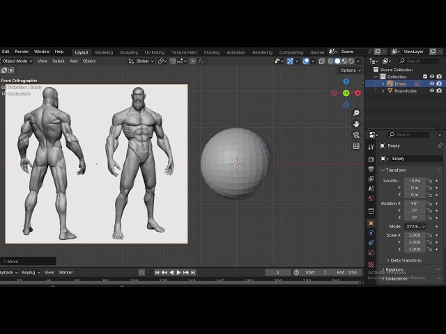 Blender Sculpting Timelapse |FULL BODY | #desisculpts