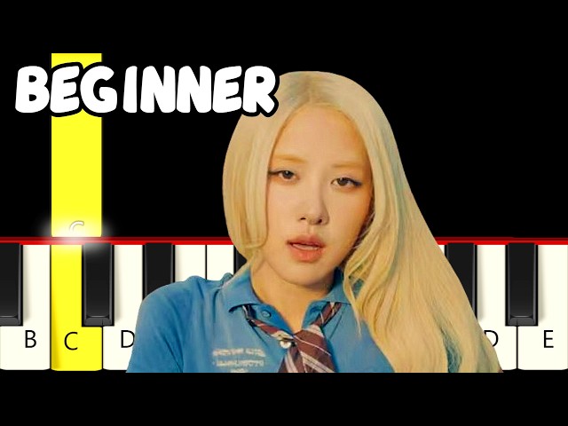 ROSÉ – new trick - Fast and Slow (Easy) Piano Tutorial (Melody only) - Beginner