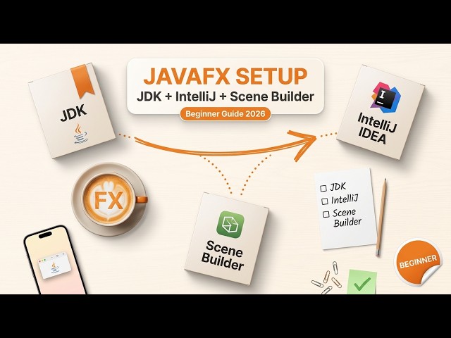 How to Install JDK, IntelliJ IDEA & Scene Builder for JavaFX (Beginner Guide) | Tutorial - 01
