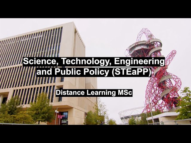 Science, Technology, Engineering and Public Policy MSc (Distance Learning)
