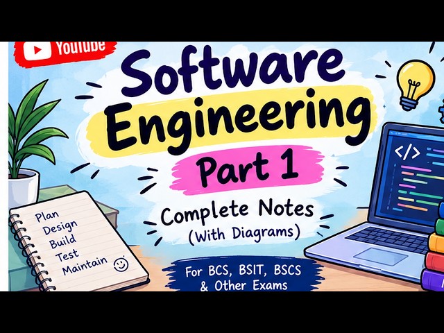 Software Engineering Notes | Part 1 | Easy & Simple CS Notes | Code With Urwah