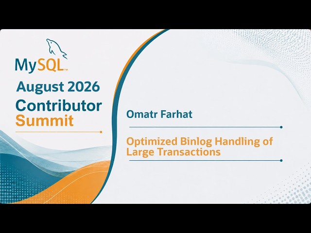 Optimized Binlog Handling of Large Transactions