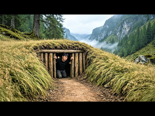 Bushcraft Survival Project Building A Cozy Warm Dugout That No One Can Easily Find
