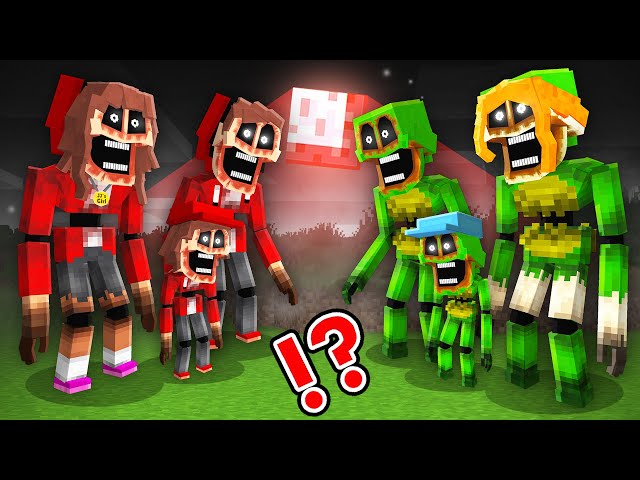 JJ and Mikey Morph into MIMICS - Maizen Minecraft Animation
