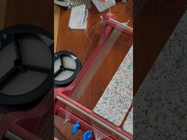 How I start a bead weave on a beadsmith beading loom! #beadweaving #beadingtutorials #beadart