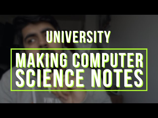 How I make my notes for Computer Science at Royal Holloway!