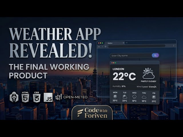 Skylume Weather App | JavaScript Project Demo