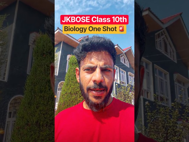 Biology ONE SHOT 🔥 JKBOSE Class 10th Students! #jkbose #shorts #pw