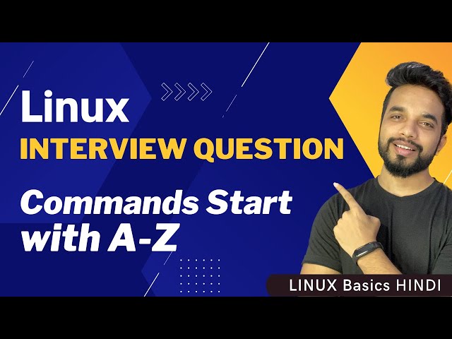 Linux Commands Starts from A to Z alphabet in Hindi | Quick Revision | MPrashant