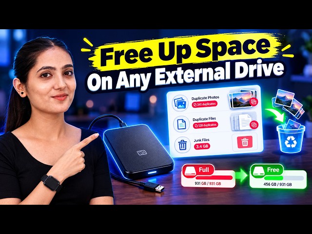 How to Free Up Space on External Hard Drive | Duplicate Files Fixer