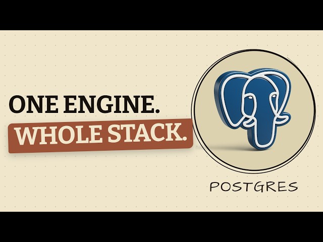 PostgreSQL Can Replace Your Entire Stack