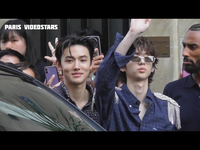CORTIS Juhoon Seonghyeon Keonho arrival at show Dior Paris 24 june 2026 Fashion Week 
