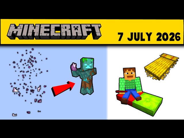 Teleporting Drowned, New Entity, Straw beds |  26.3 snapshot 3 Minecraft update