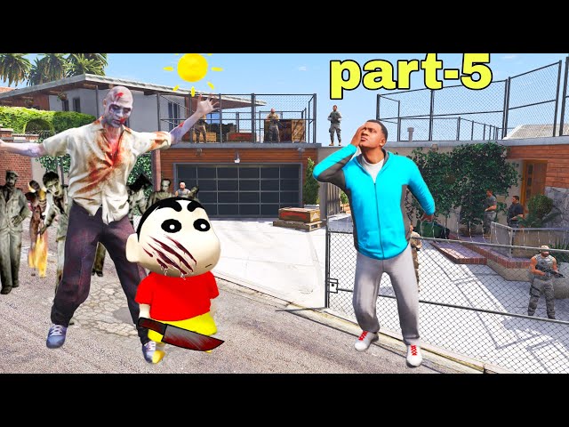 Franklin and Shinchan Find A Zombies Virus Antidote or Shinchan became A Zombie IN GTA V