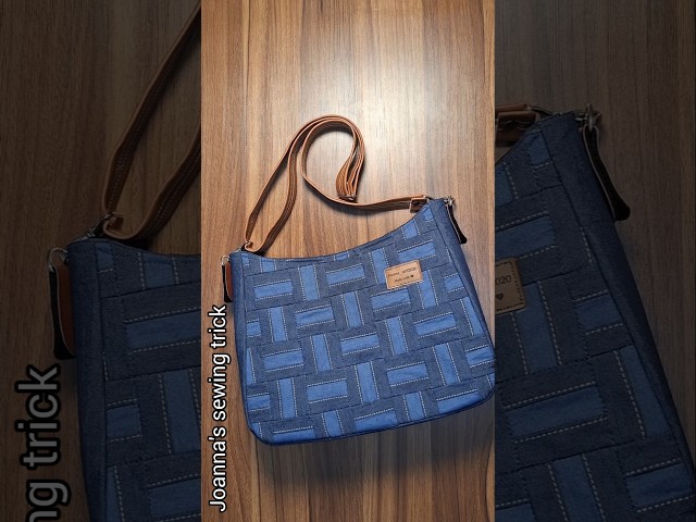 Easy way to sewing stylish patchwork handbag:how to sew patchwork handbag (Sewing idea)#shorts #diy