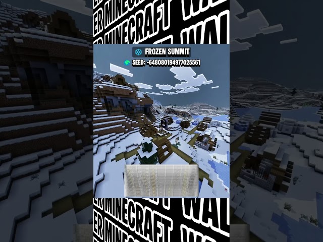 ❄️ Frozen Village Showcase #minecraft