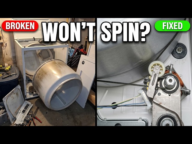 How to Change Amana and other Dryer Parts. Dryer Won't Spin? #amana #maytag  #madamanadiy
