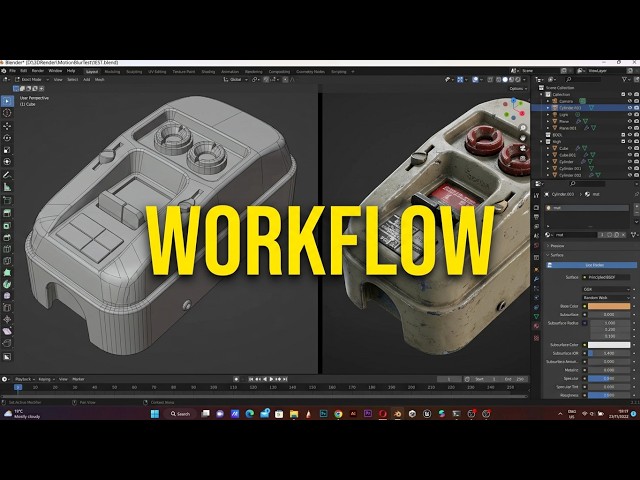 Game Prop Workflow: Hardsurface modeling and texturing.