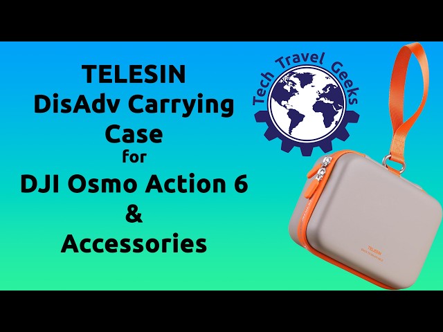 TELESIN DisAdv Carrying Case for DJI Osmo Action 6 & Accessories - Unboxing & Review with Ginger Cat