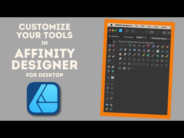 Customize the Tools in Affinity Designer | Studio Presets | Photo & Publisher