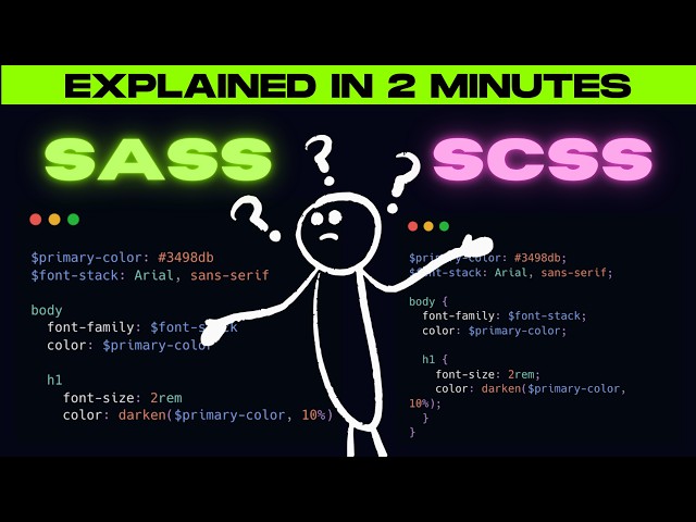 SASS vs. SCSS in 2 Minutes