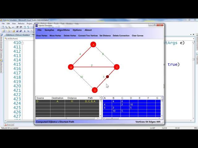 Dijkstra Simulator