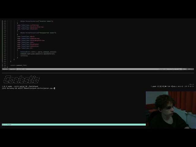 Writing a Custom Shell in C++ From Scratch | Parser & Lexer | Live-coding