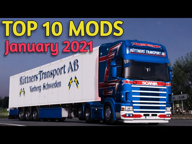 TOP 10 ETS2 MODS - JANUARY 2021 | Euro Truck Simulator 2 Mods.