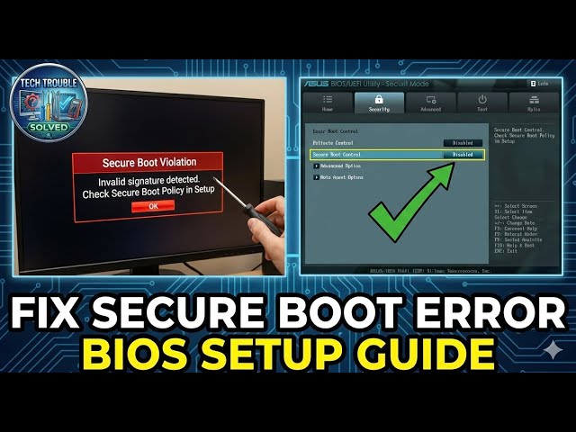 Fix Secure Boot Violation: “Invalid Signature Detected” (Easy Solution!)