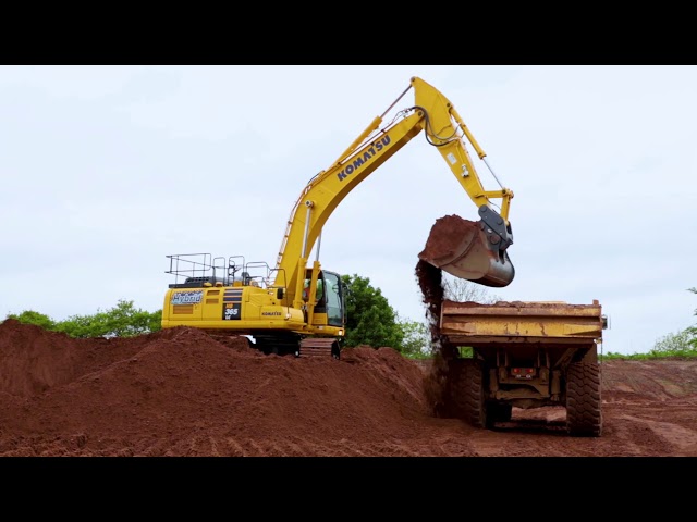 Komatsu HB215 and HB365 Hybrid Excavators Overview