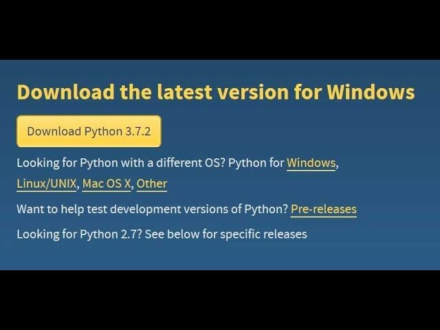 How to run  python program in Window || Download PYTHON 3.7.3||
