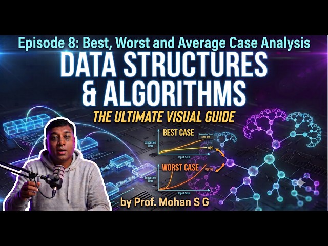 EP 8: Best/Worst/Average case analysis || Data Structures and Algorithms - The Ultimate Visual Guide