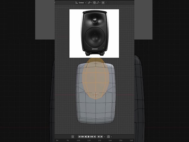 Blender Hard Surface Modeling of Genelec Monitors. LoopTools Addon/Extension  #blender #blender3d