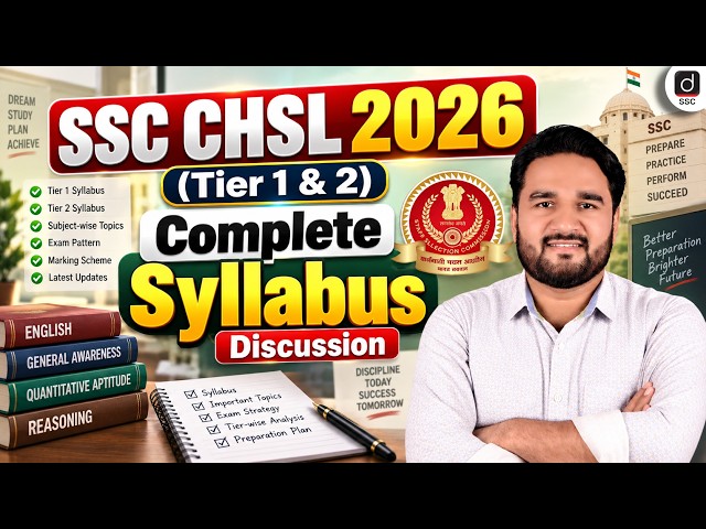 SSC CHSL Notification 2026 | SSC CHSL Syllabus 2026 | Complete Syllabus Discussion | SSC CHSL 2026