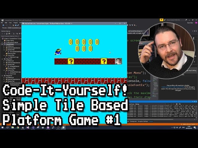 Code-It-Yourself! Simple Tile Based Platform Game #1