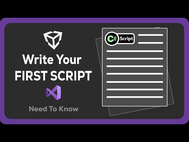 Write your First Script in Unity🎮 Unity C# Tutorial 🎮