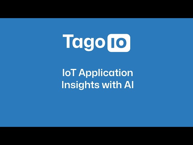 IoT Applications Insights with AI